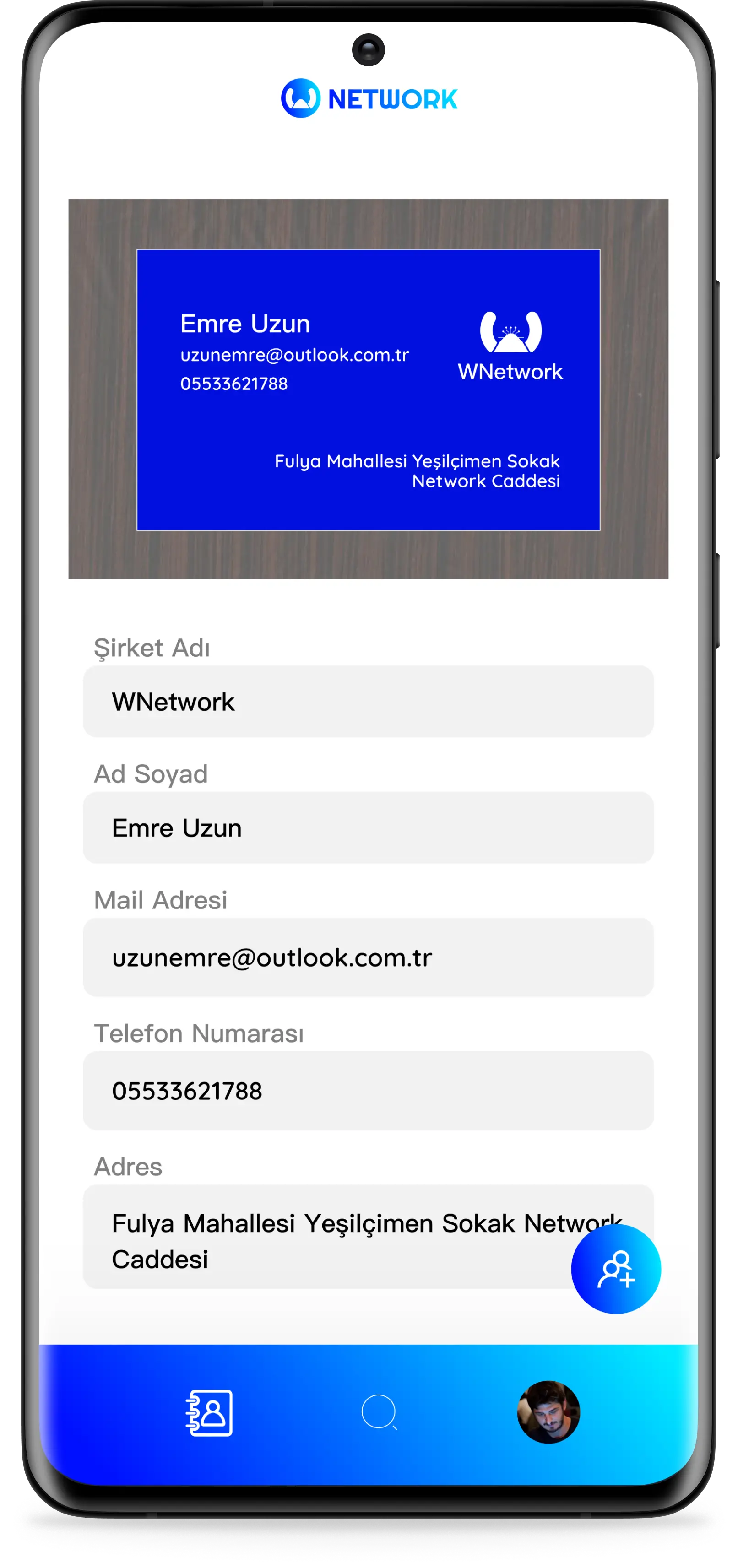 WNetwork Scan preview